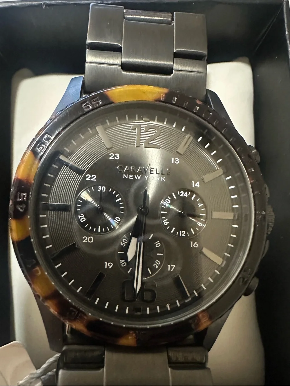 Caravelle New York Men's Chronograph Stainless Steel Watch (Model 45A125)